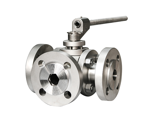 L Type three-way ball valve